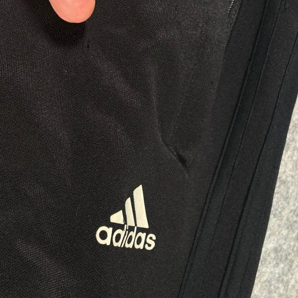 Adidas Climalite Black Athletic‎ Track Pants Joggers Zip Bottoms Mens M
